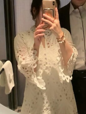 「M（エム）のアイテム（トップス）」を使った、3點69さん（レディース・158cm）の春コーディネート