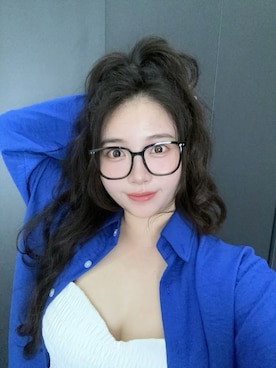 「M（エム）のアイテム（トップス）」を使った、3點69さん（レディース・158cm）の春コーディネート