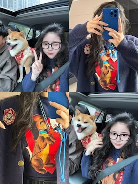 「M（エム）のアイテム」を使った、3點69さん（レディース・158cm）の春コーディネート