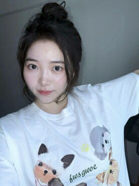 「M（エム）のアイテム（トップス）」を使った、3點69さん（レディース・158cm）の春コーディネート