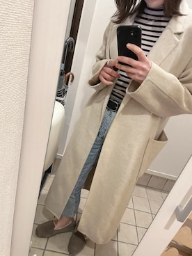 「A part by（アパートバイ）のアイテム（ジャケット/アウター）」を使った、KMRさん（レディース・165cm）の冬コーディネート