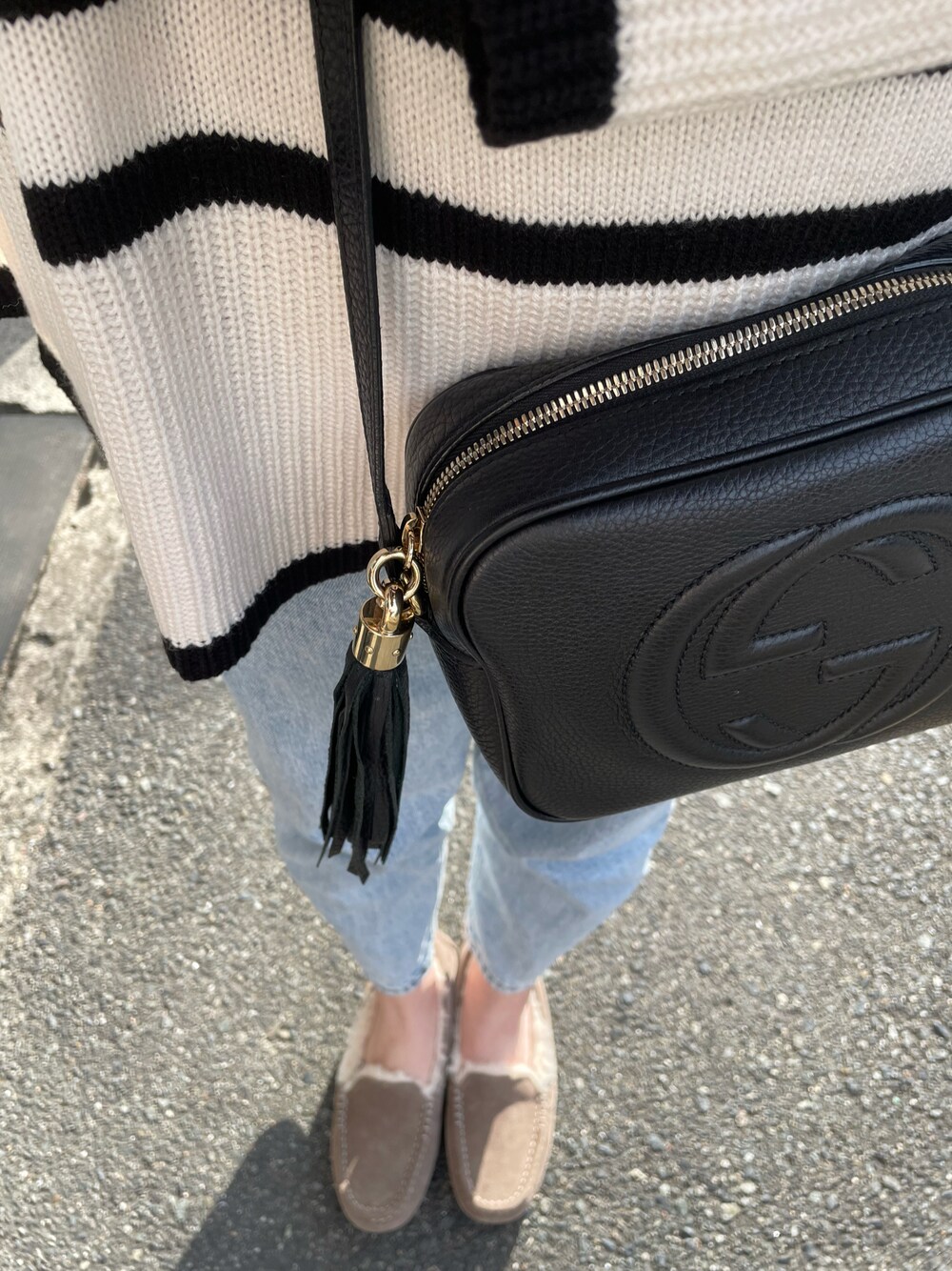 GUCCI（グッチ）の「Gucci - Soho エンボスロゴ 斜めがけバッグ