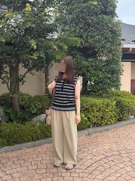 「LIAN（リアン）のアイテム」を使った、rinさん（レディース・153cm）の夏コーディネート
