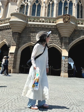 「ディズニーコーデ」｜りどんさん（レディース・157cm・20代）の夏コーディネート