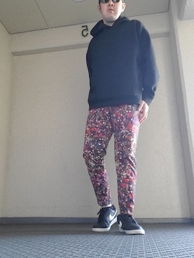「Paul Smith（ポールスミス）のアイテム（スラックス）」を使った、👿         さん（メンズ・178cm）の冬コーディネート