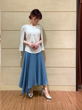 「コットンレース」｜Rosettaさん（レディース・155cm）の夏コーディネート