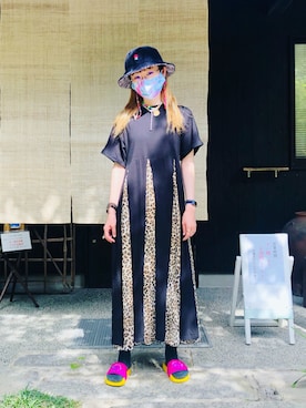 「Re（アールイー）のアイテム」を使った、15amidoriさん（レディース・165cm）の秋コーディネート