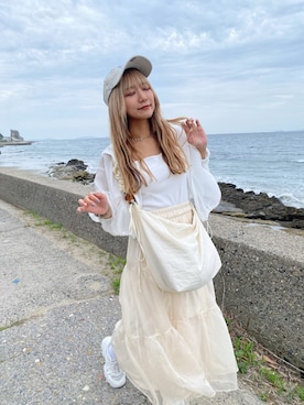 「one after another NICE CLAUP（ワンアフターアナザーナイスクラップ）のアイテム（マウンテンパーカー）」を使った、ａｎｃｈａｎさん（レディース・158cm）の春コーディネート