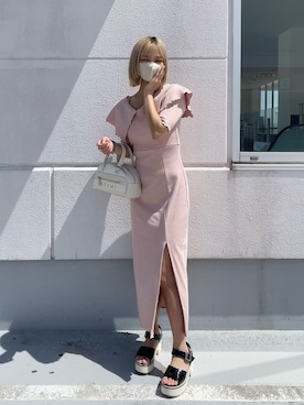 「マーメイド」｜「アイテム（ワンピース/ドレス）」を使った、ａｎｃｈａｎさん（レディース・158cm）の春コーディネート