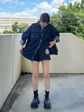 「アイテム（スウェットパンツ）」を使った、YUKAさん（レディース・155cm・20代）の秋コーディネート