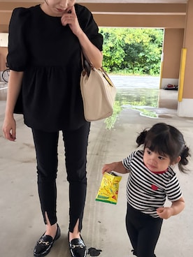 「アイテム（トップス）」を使った、YUKAさん（レディース・155cm）の夏コーディネート