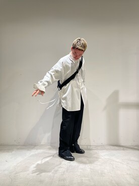 「GARDEN TOKYO（ガーデントウキョウ）のアイテム（ショルダーバッグ）」を使った、たなかさん（メンズ・165cm）の秋コーディネート