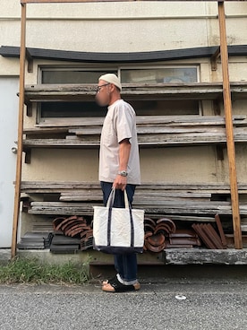 「BEAMS（ビームス）のアイテム（アナログ腕時計）」を使った、yonemicci70さん（メンズ・173cm）の秋コーディネート