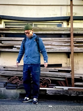 「SIERRA DESIGNS（シェラデザイン）のアイテム（マウンテンパーカー）」を使った、yonemicci70さん（メンズ・173cm）の秋コーディネート