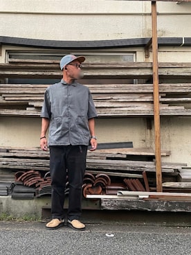 「BEAMS（ビームス）のアイテム（アナログ腕時計）」を使った、yonemicci70さん（メンズ・173cm）の秋コーディネート