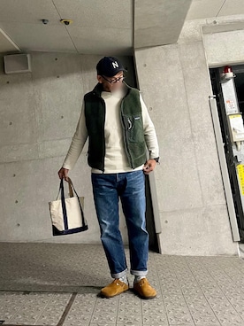 「アイテム（ジャケット/アウター）」を使った、yonemicci70さん（メンズ・173cm）の秋コーディネート