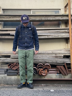 「アイテム（ジャケット/アウター）」を使った、yonemicci70さん（メンズ・173cm）の秋コーディネート