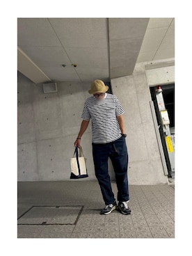 「アーミーハット」｜yonemicci70さん（メンズ・173cm）の夏コーディネート