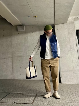 「アイテム（レッグウェア）」を使った、yonemicci70さん（メンズ・173cm）の春コーディネート