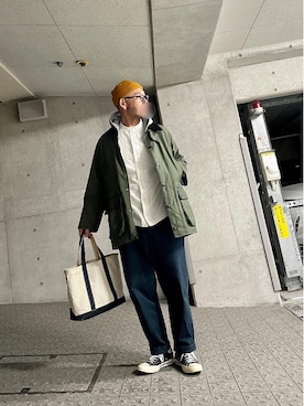 「アイテム（シューズ）」を使った、yonemicci70さん（メンズ・173cm）の冬コーディネート