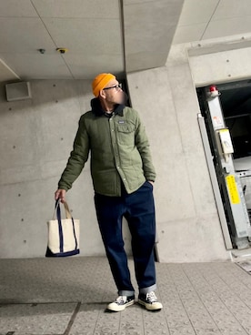「アイテム（ジャケット/アウター）」を使った、yonemicci70さん（メンズ・173cm）の冬コーディネート