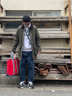 「バブアー」｜yonemicci70さん（メンズ・173cm）の春コーディネート