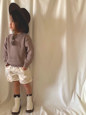 「ラテコーデ」｜aratamaruさん（キッズ・110cm）の秋コーディネート