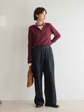 「ペインターパンツ」｜misatoさん（レディース・160cm）の秋コーディネート