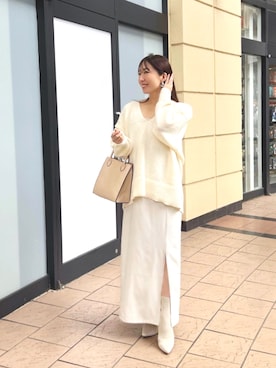 「RANDA（ランダ）のアイテム」を使った、RINAさん（骨格ナチュラル・レディース・160cm）の秋コーディネート