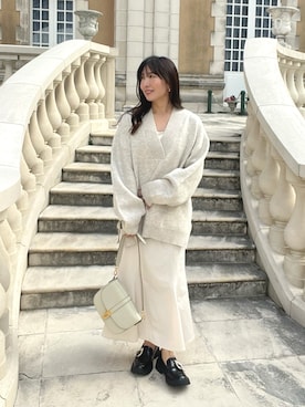 「AMELY（エミリー）のアイテム」を使った、RINAさん（レディース・160cm）の秋コーディネート