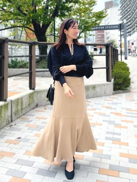 「LEPSIM（レプシィム）のアイテム」を使った、RINAさん（骨格ナチュラル・レディース・160cm）の秋コーディネート