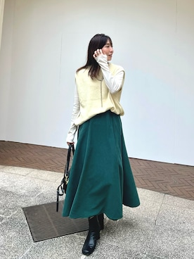 「ap retro（アプレトロ）のアイテム」を使った、RINAさん（骨格ナチュラル・レディース・160cm）の秋コーディネート