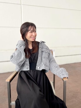 「ap retro（アプレトロ）のアイテム（ジャケット/アウター）」を使った、RINAさん（レディース・160cm）の春コーディネート