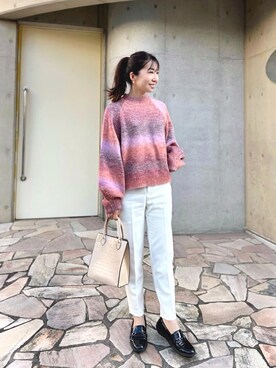 「ap retro（アプレトロ）のアイテム」を使った、RINAさん（骨格ナチュラル・レディース・160cm）の秋コーディネート