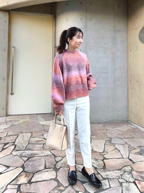 JUN & ROPE グラデーションドットセーター JUN & ROPE グラデーション