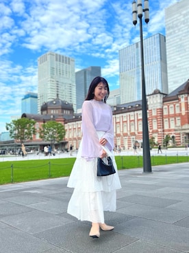 「ap retro（アプレトロ）のアイテム」を使った、RINAさん（骨格ナチュラル・レディース・160cm）の春コーディネート