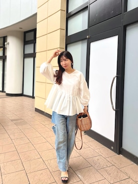 「ap retro（アプレトロ）のアイテム」を使った、RINAさん（骨格ナチュラル・レディース・160cm）の夏コーディネート
