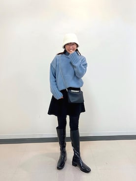 「ap retro（アプレトロ）のアイテム」を使った、RINAさん（骨格ナチュラル・レディース・160cm）の冬コーディネート