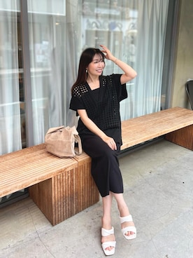 「ap retro（アプレトロ）のアイテム」を使った、RINAさん（骨格ナチュラル・レディース・160cm）の春コーディネート
