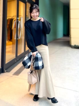 「LEPSIM（レプシィム）のアイテム」を使った、RINAさん（骨格ナチュラル・レディース・160cm）の冬コーディネート