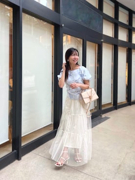 「RANDA（ランダ）のアイテム」を使った、RINAさん（骨格ナチュラル・レディース・160cm）の夏コーディネート