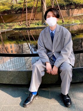 「アイテム（フォーマルスーツ/小物）」を使った、空さん（メンズ・170cm・20代）の冬コーディネート