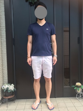 「havaianas（ハワイアナス）のアイテム（サンダル）」を使った、libertavillamark2さん（メンズ・181cm）の夏コーディネート