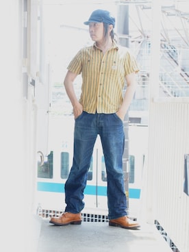 「BLUTENBLATT（ブリューテンブラット）のアイテム」を使った、s uchidaさん（メンズ・173cm）の夏コーディネート