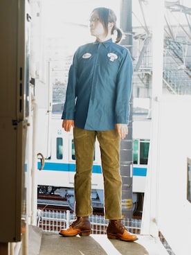 「中年」｜「アイテム（シャツ/ブラウス）」を使った、s uchidaさん（メンズ・173cm）の春コーディネート