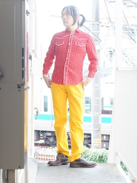 「STUDIO D’ARTISAN（ステュディオダルチザン）のアイテム」を使った、s uchidaさん（メンズ・173cm）の秋コーディネート