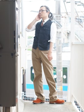 「OLD JOE & CO.（オールドジョーアンドコー）のアイテム」を使った、s uchidaさん（メンズ・173cm）の春コーディネート