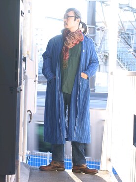 「中年」｜「アイテム（シャツ/ブラウス）」を使った、s uchidaさん（メンズ・173cm）の冬コーディネート