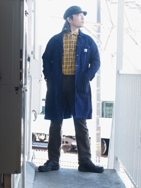 「中年」｜「アイテム（ジャケット/アウター）」を使った、s uchidaさん（メンズ・173cm）の春コーディネート