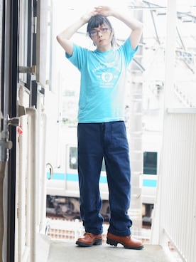 「VIBERG（ヴァイバー）のアイテム」を使った、s uchidaさん（メンズ・173cm）の夏コーディネート